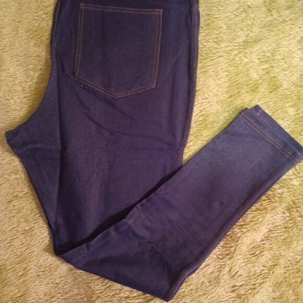 5 pocket stretch denim leggings